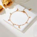 Dainty Star Moon Ankle Bracelet Anklet in Stainless Steel