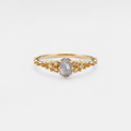 Labradorite Olive Tree Leaf Ring in 925 Sterling Silver