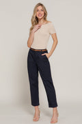 Chino Pants with Braided Belt