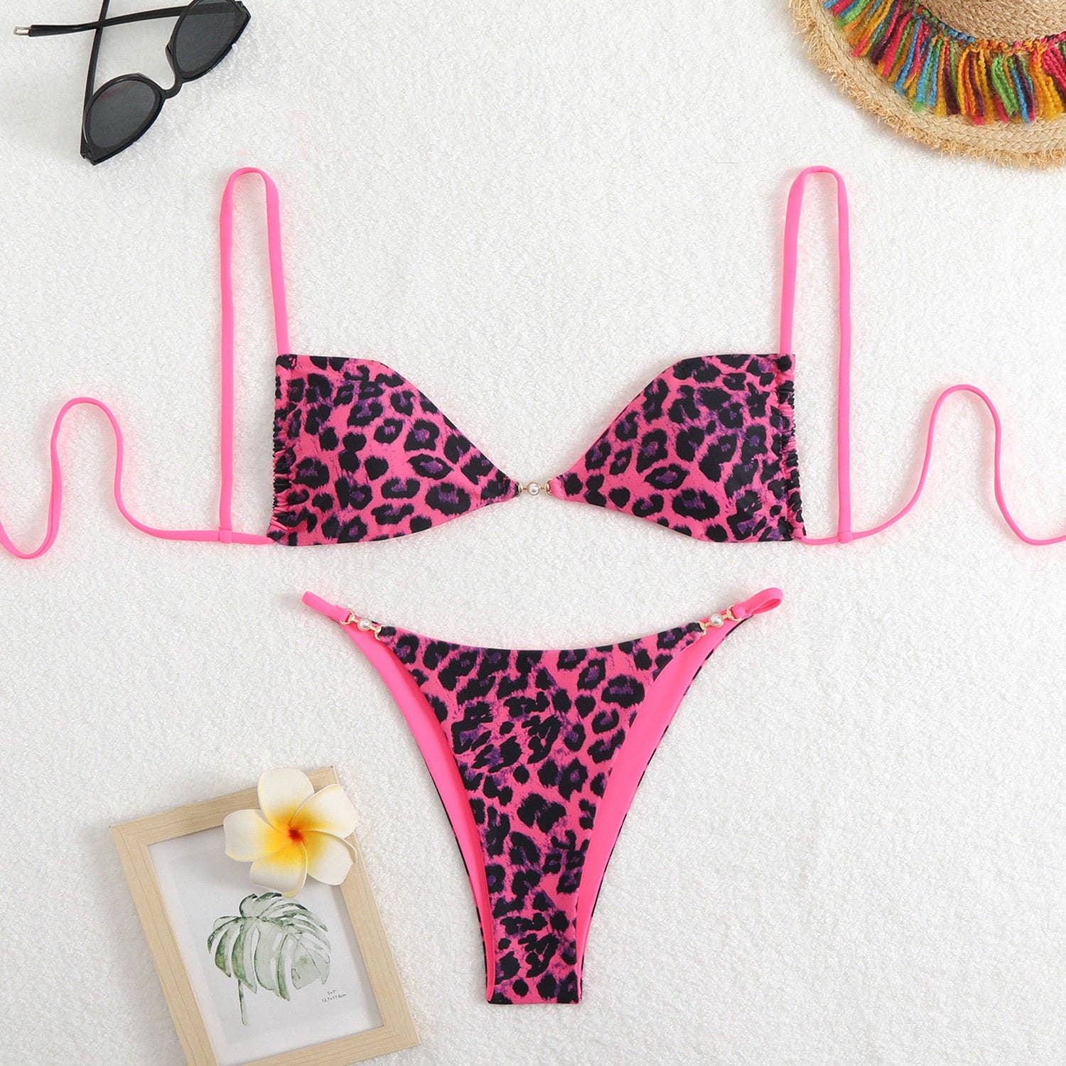 New Leopard Print Bikini Set For Women