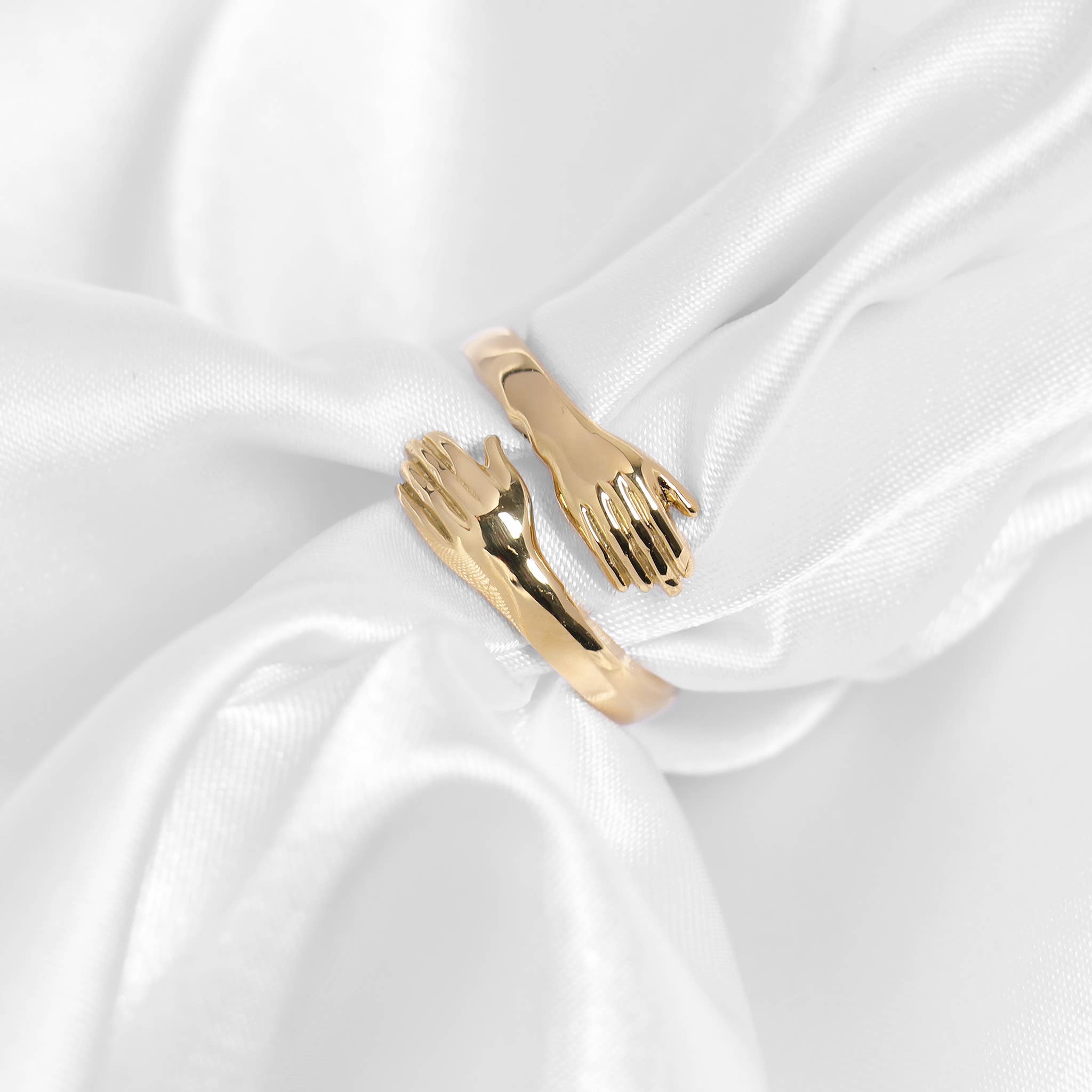 18K Gold PVD Stainless Steel Hug Ring