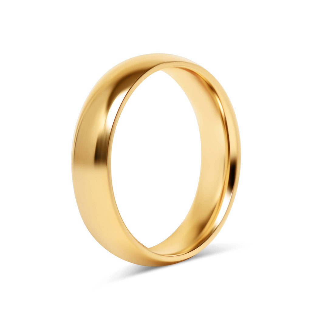 Stainless Steel Blank Gold Ring