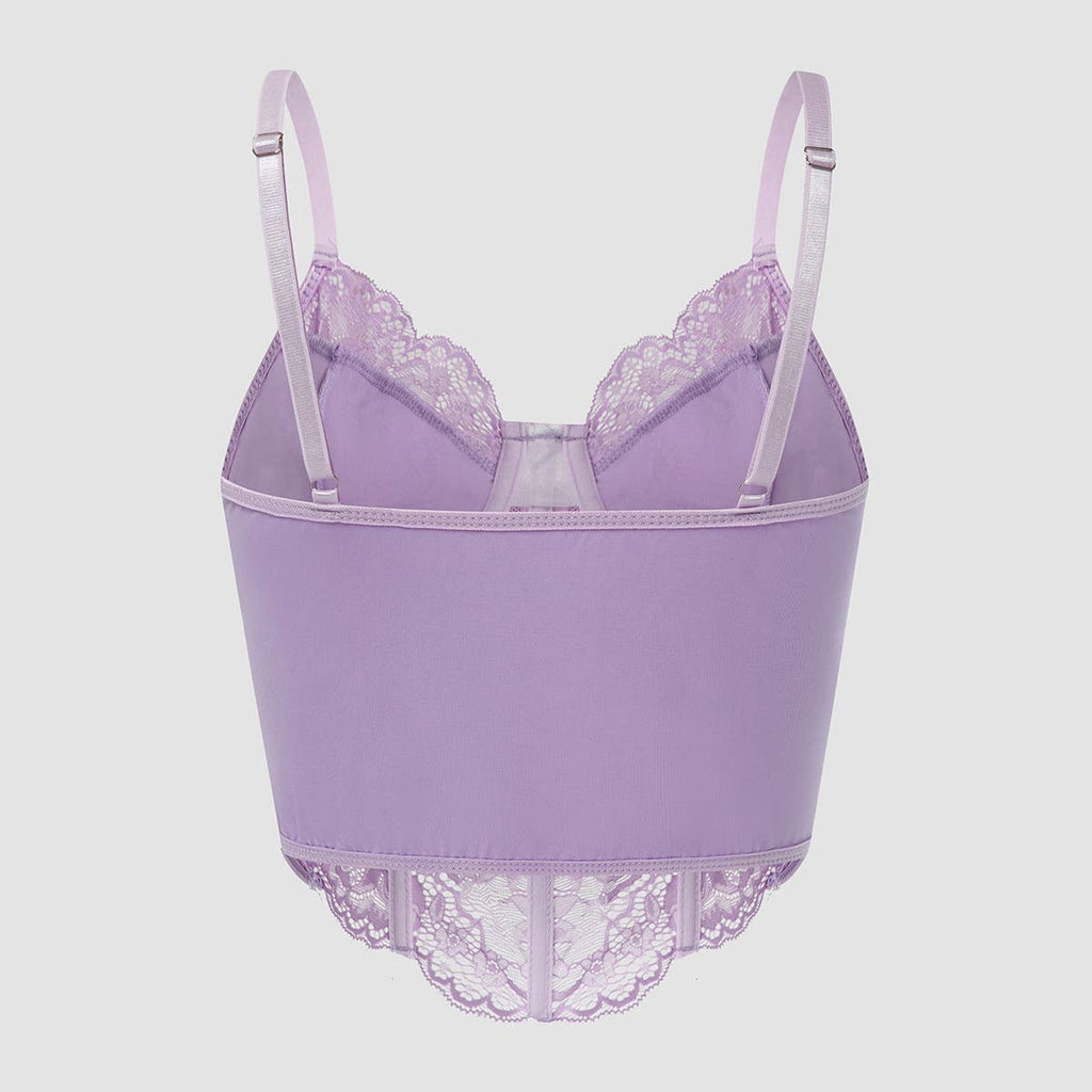 Sexy Lace Sheer Slim Little Crop Top