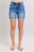 HW 2 Button Mid Length Dad Shorts