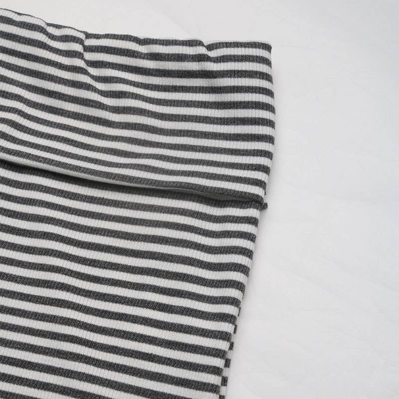 Striped Bandeau Cropped Wide-Leg Pants Two-Piece Set
