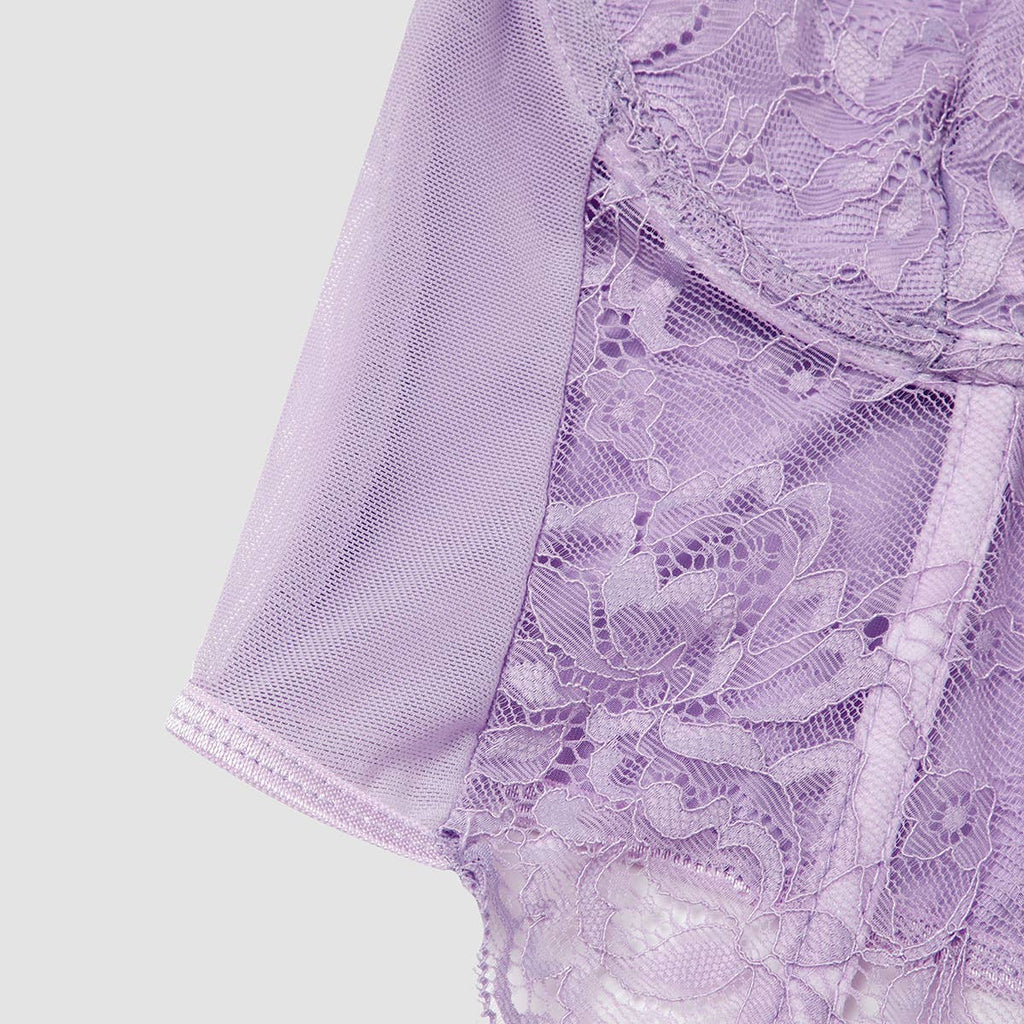 Sexy Lace Sheer Slim Little Crop Top