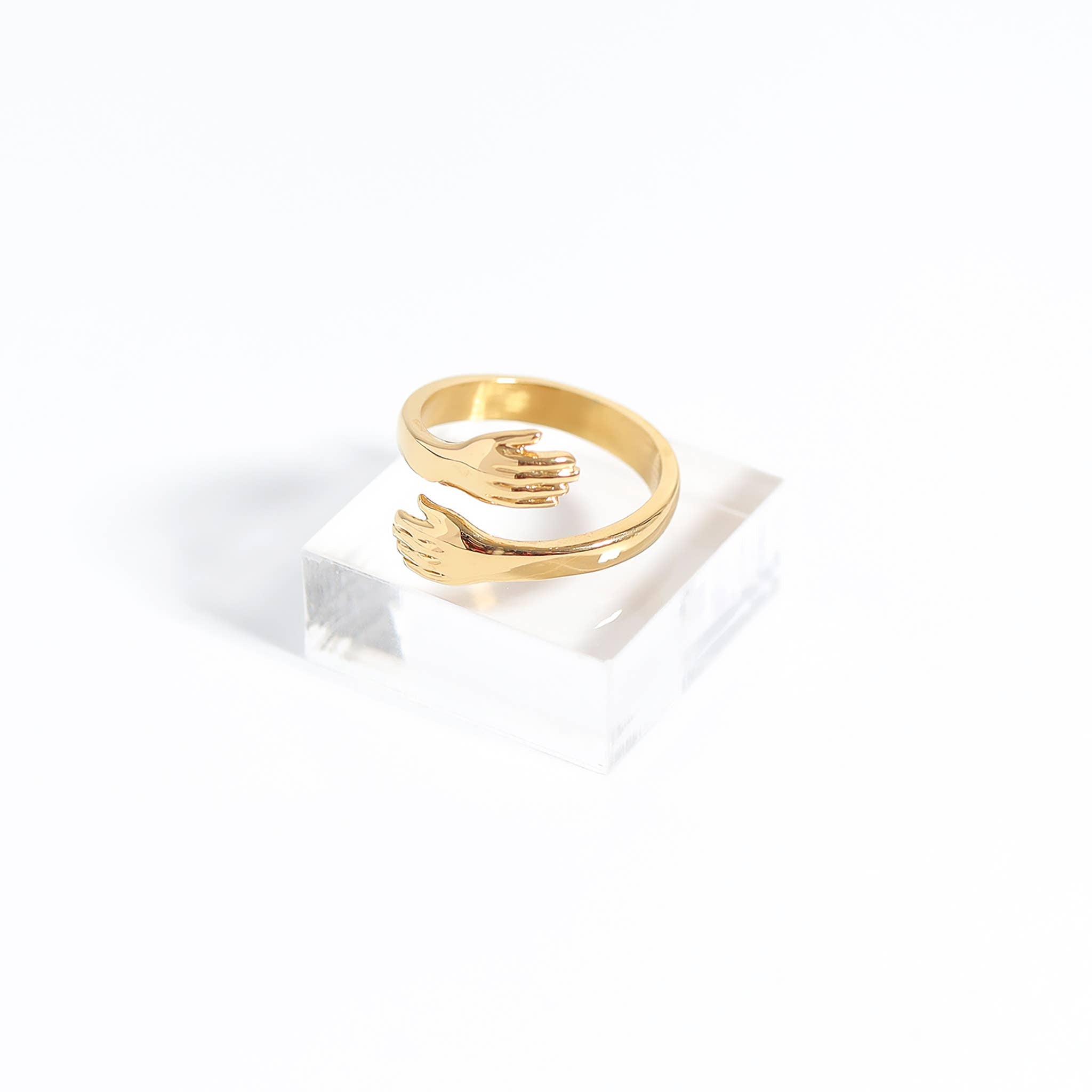 18K Gold PVD Stainless Steel Hug Ring