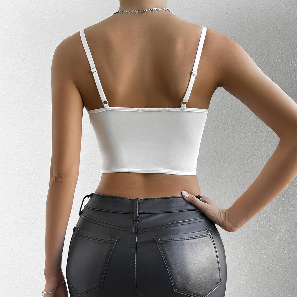 Sexy Lace Sheer Slim Little Crop Top