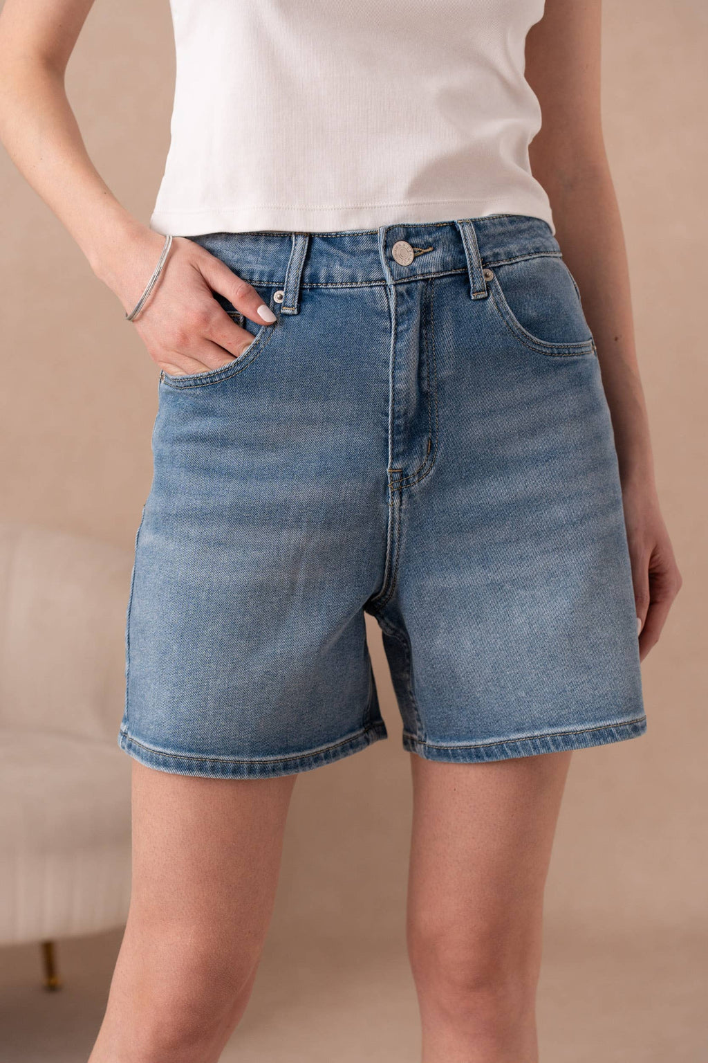Mom jean shorts