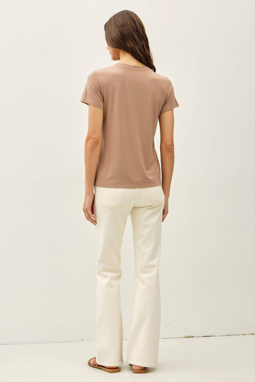 NEW COLOR-BAMBOO/MODAL BASIC ROUND NECK T-SHIRT
