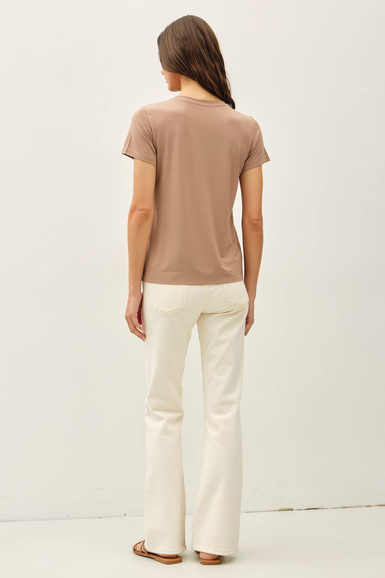 NEW COLOR-BAMBOO/MODAL BASIC ROUND NECK T-SHIRT