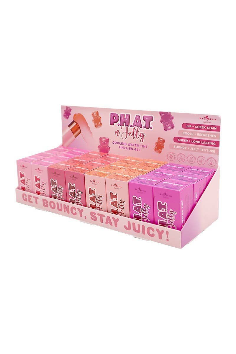 Italia Deluxe 308CWT PHAT n Jelly Lip + Cheek Tint - 24 pcs