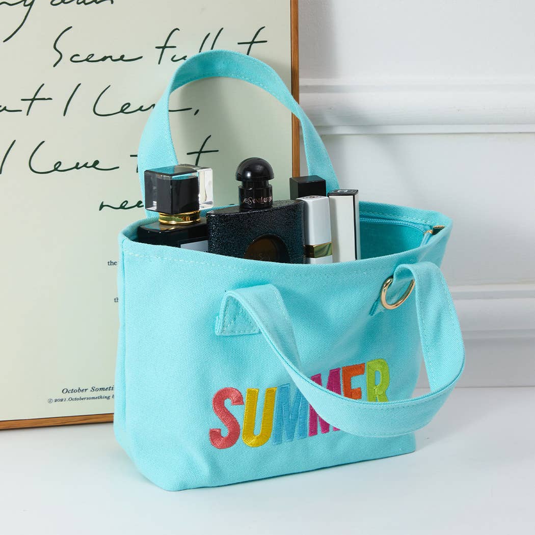SUMMER Mini Tote With Key Ring Holder