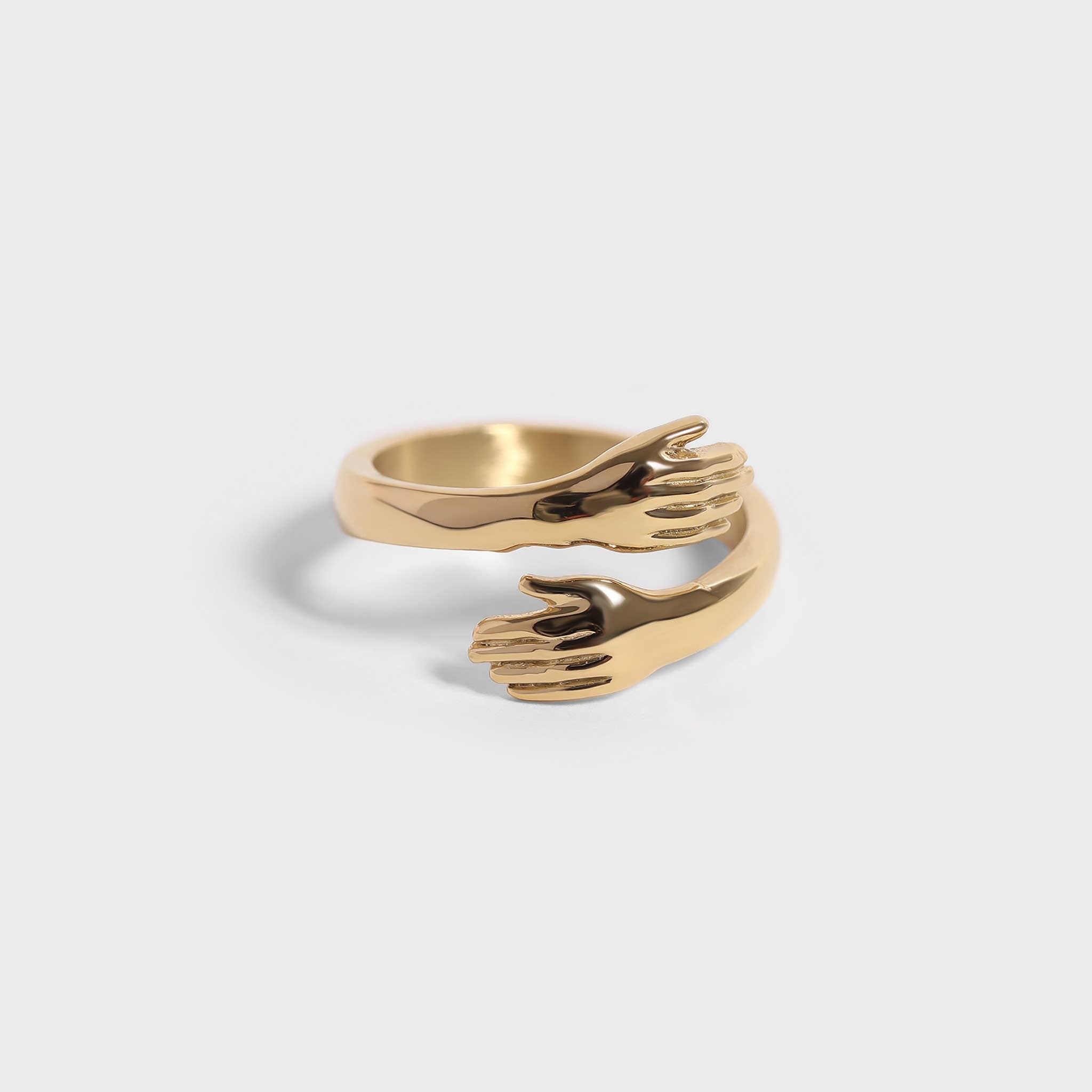 18K Gold PVD Stainless Steel Hug Ring