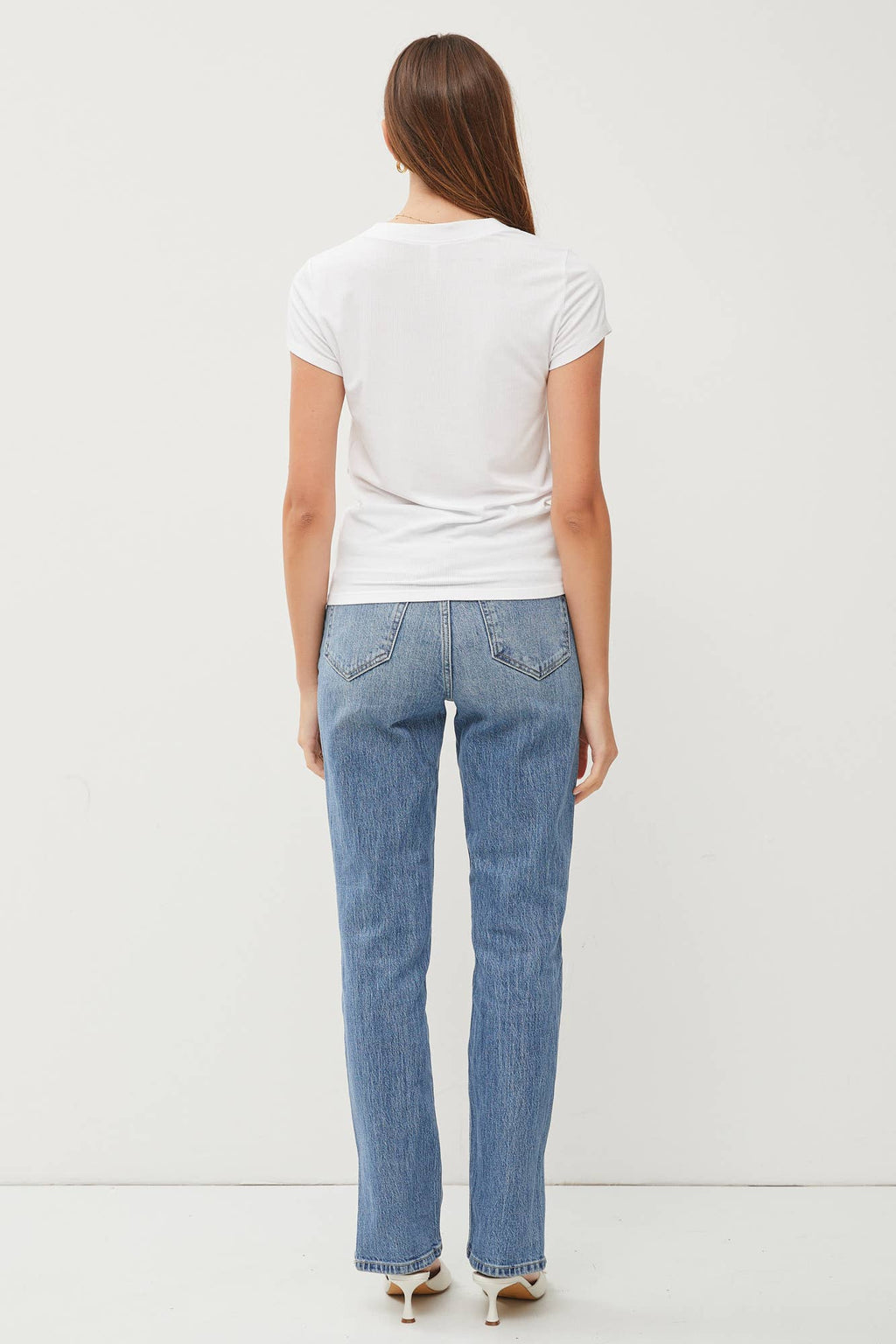 NEW COLOR-GARMENT DYE RIBBED TOP
