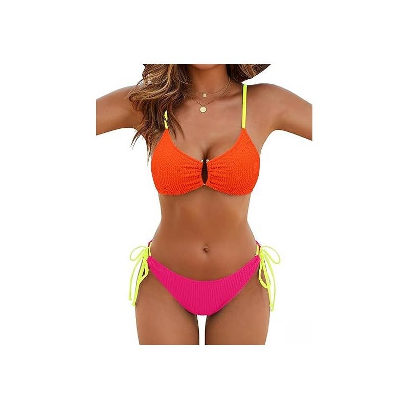 Tie-Front Bikini Set