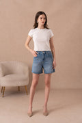 Mom jean shorts