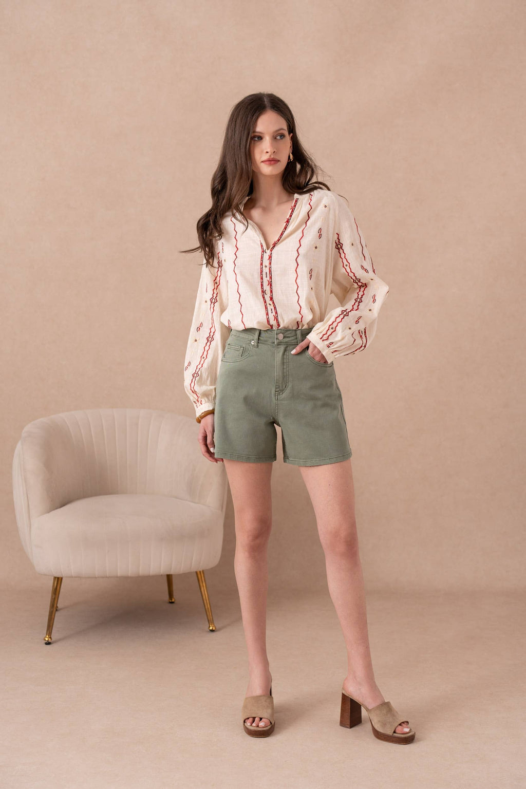Mom-style denim shorts: Noir / XL