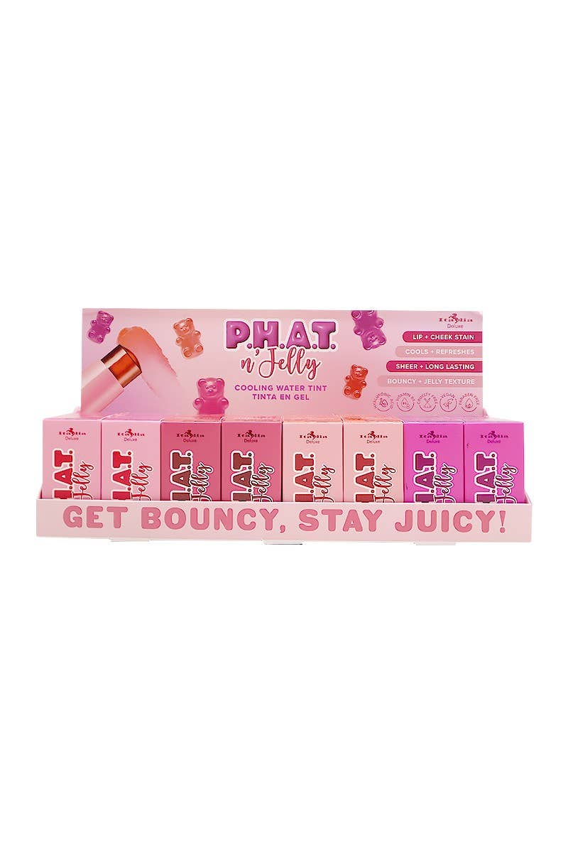 Italia Deluxe 308CWT PHAT n Jelly Lip + Cheek Tint - 24 pcs