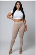 Plus Basic Solid Leggings