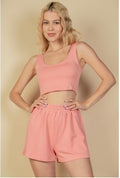 Crop Tank Top and Shorts Set