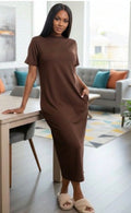 Side Pocket Tee Dress
