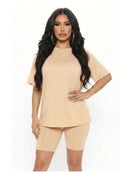 Loose Fit Top & Biker Shorts Set