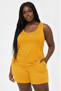 Plus Comfy Tank Top & Shorts Set