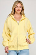 Oversized Fleece Boyfriends Fit Zip Up Jacket