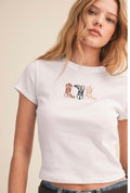 Cowboy Boots Embroidery Baby Tee