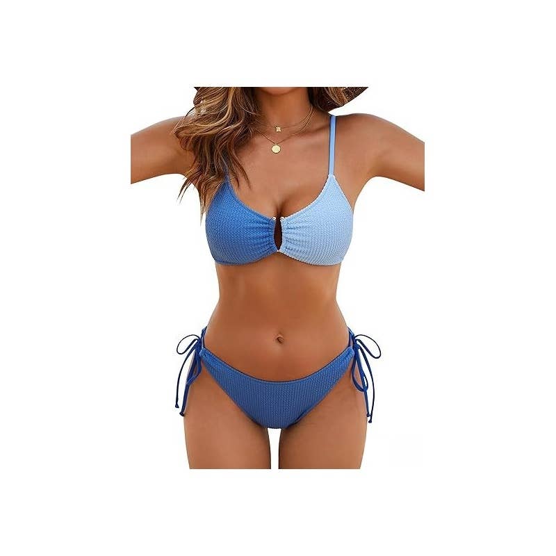 Tie-Front Bikini Set