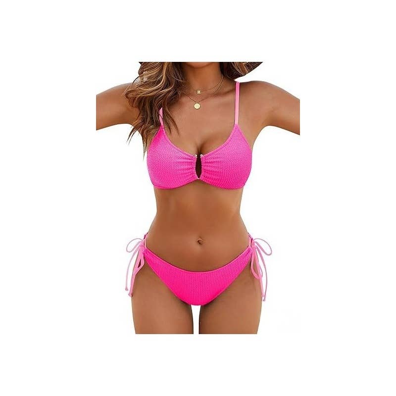 Tie-Front Bikini Set