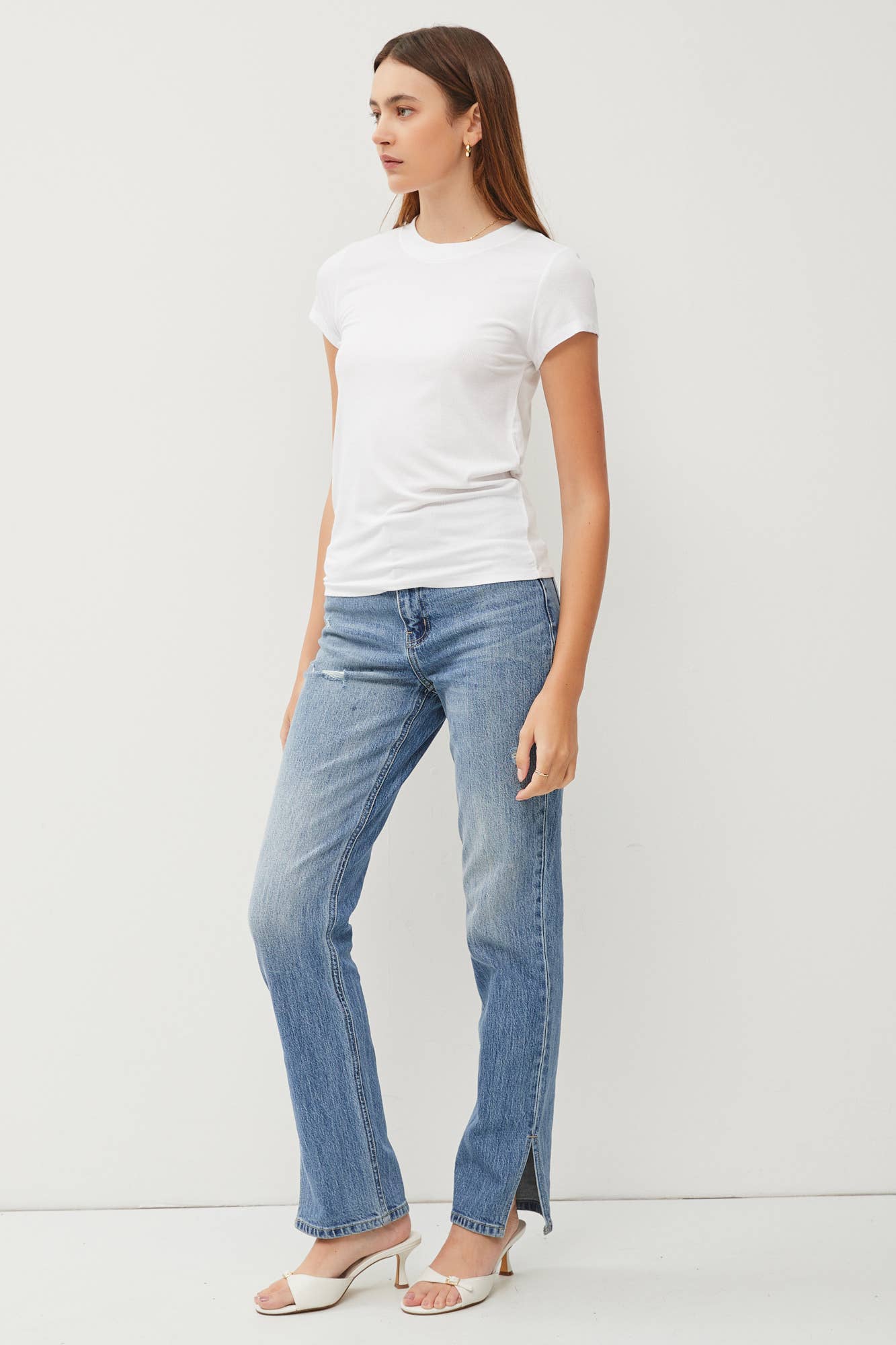 NEW COLOR-GARMENT DYE RIBBED TOP