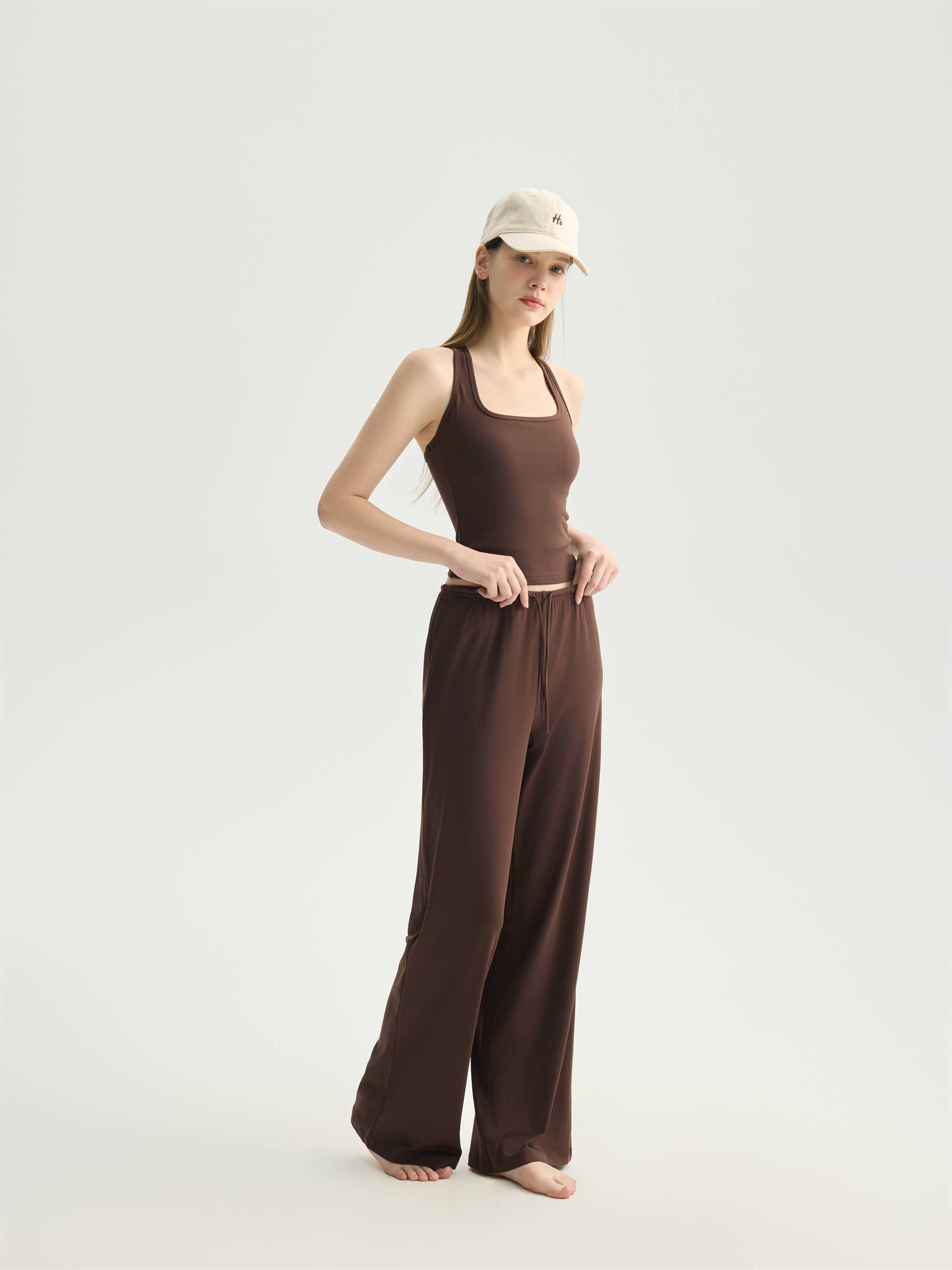 Nadine Molded Cup Top and Loose Fit Pant Activewear Set