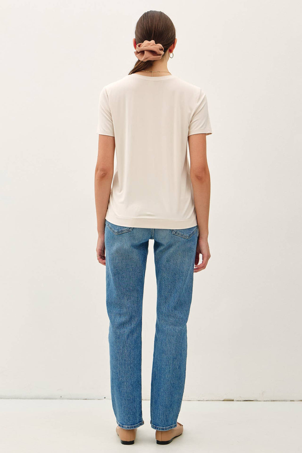 NEW COLOR-BAMBOO/MODAL BASIC ROUND NECK T-SHIRT