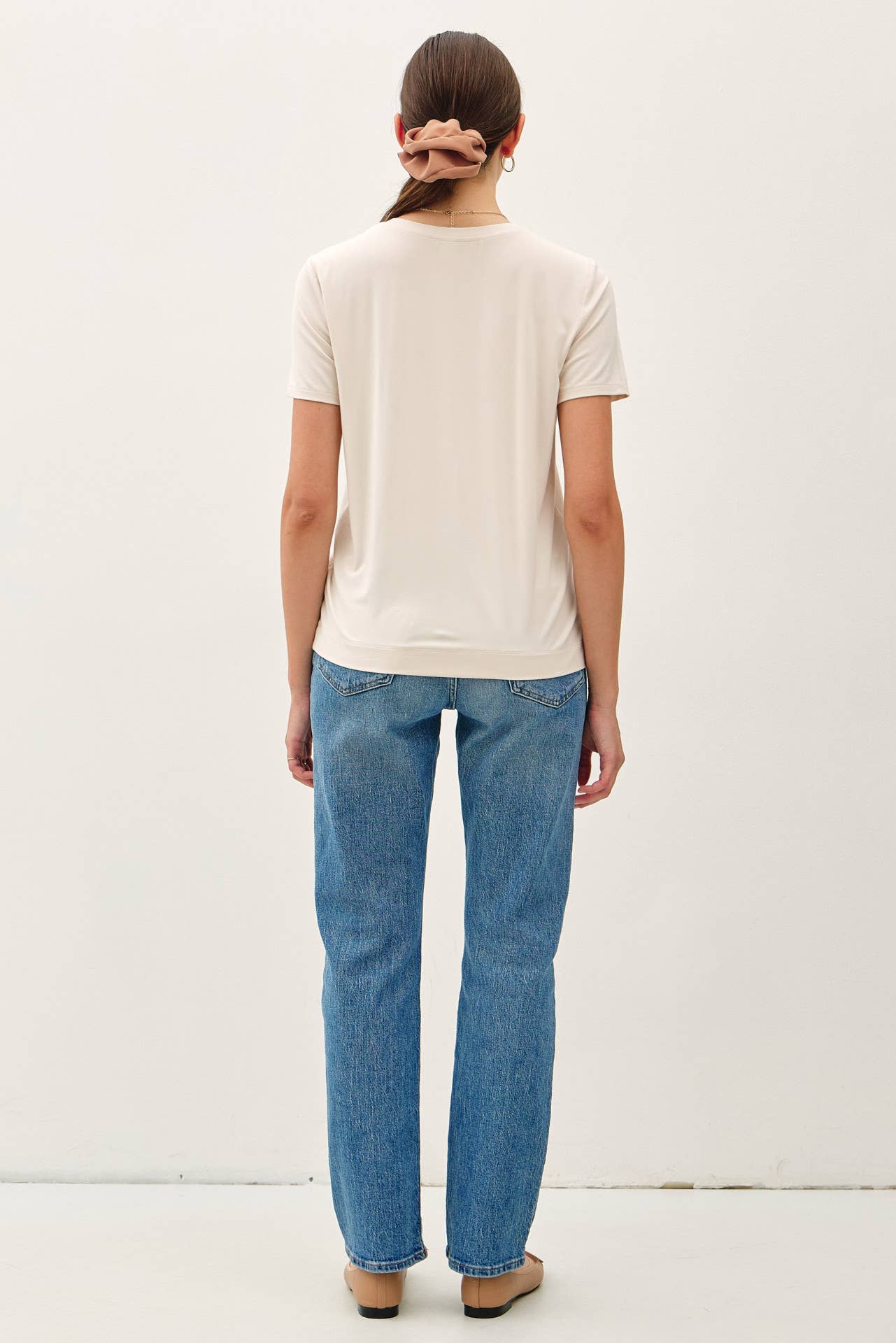 NEW COLOR-BAMBOO/MODAL BASIC ROUND NECK T-SHIRT