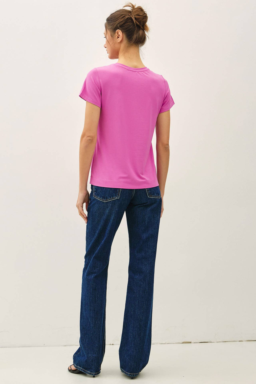 NEW COLOR-BAMBOO/MODAL BASIC ROUND NECK T-SHIRT