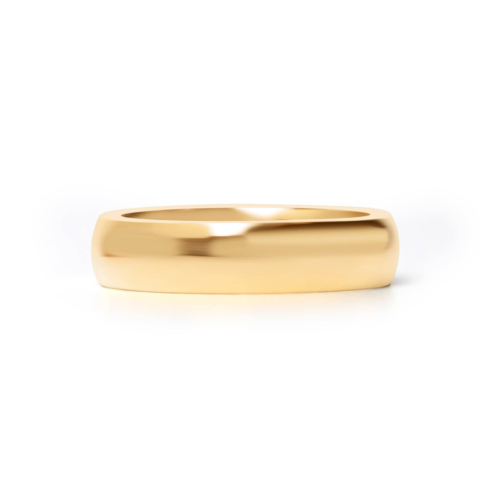 Stainless Steel Blank Gold Ring