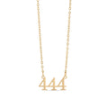 18K Gold PVD Stainless Steel Angel Number Necklace