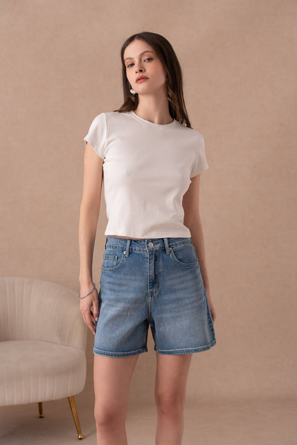 Mom jean shorts
