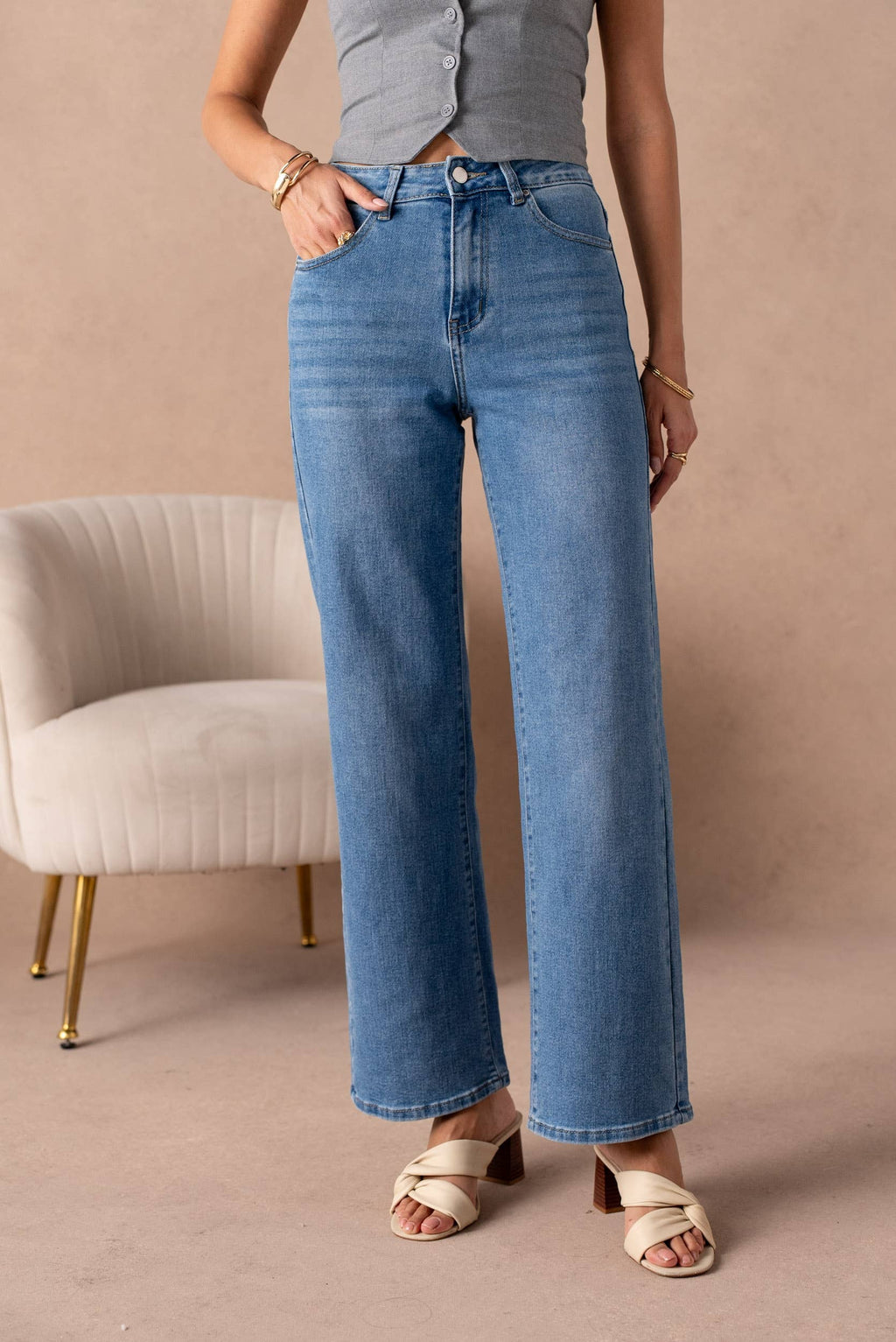 Jean wide leg basic