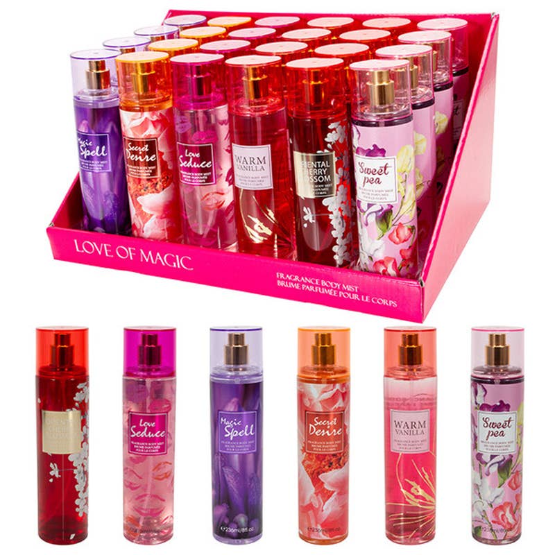 Women's Body Mist Display  LOVE OF MAGIC 236ml/8.oz