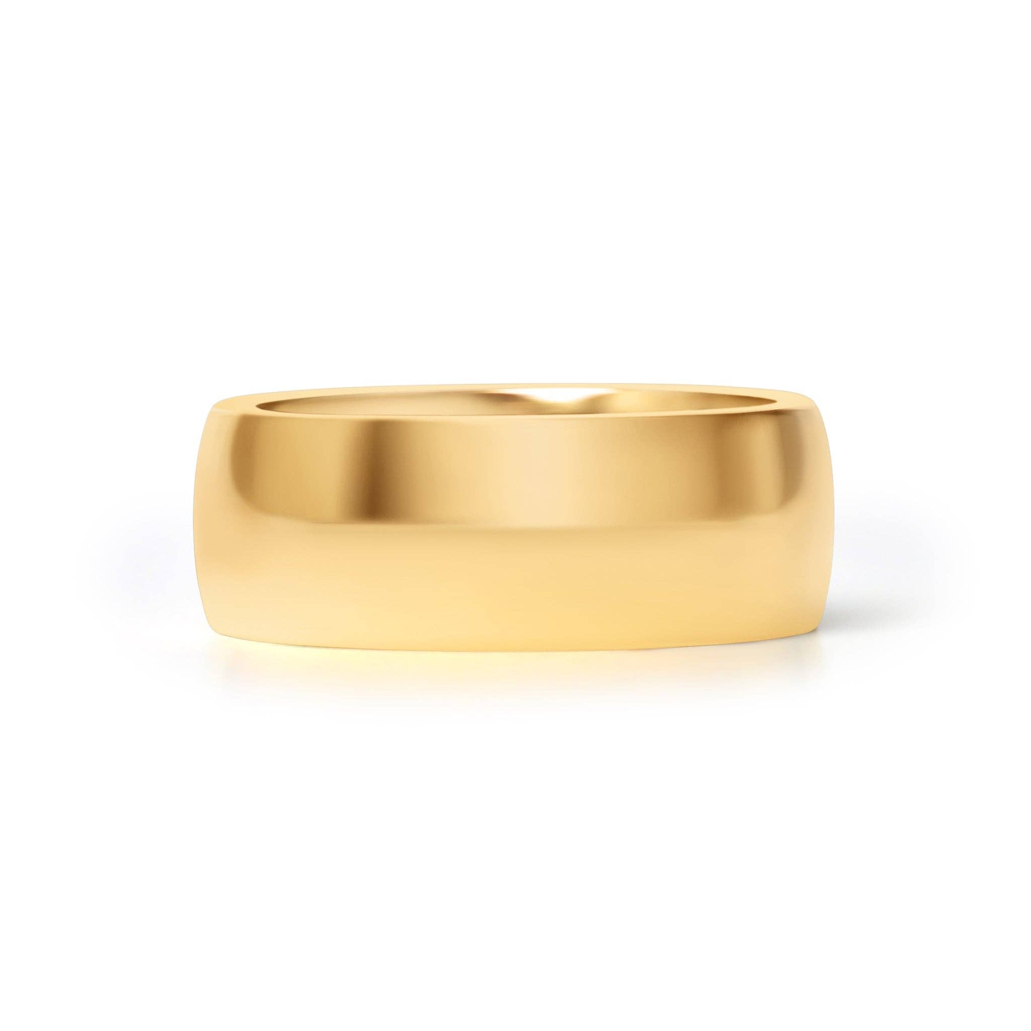Stainless Steel Blank Gold Ring